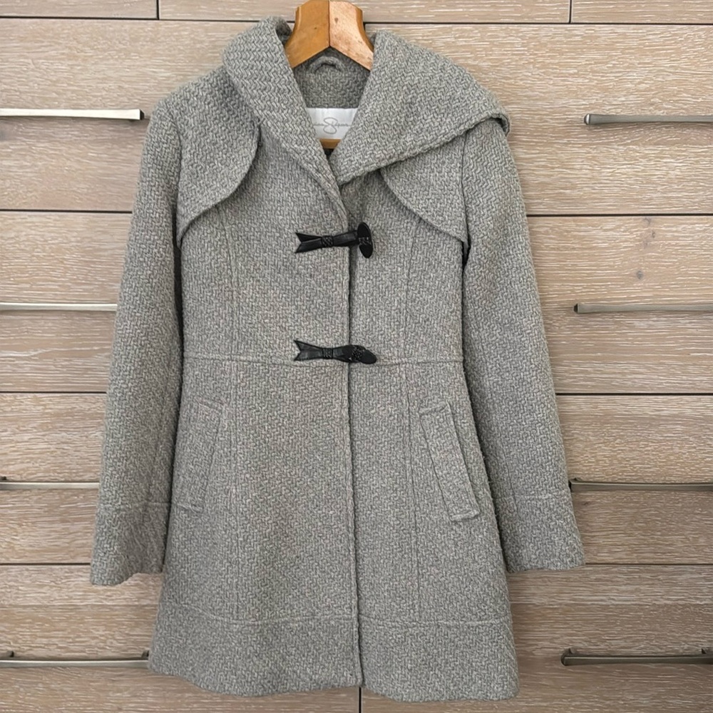 XS hooded woven jacket with pockets